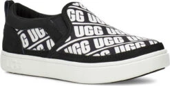 UGG Kids Caplan Slip-On UGG 6 UGG Kids Caplan Slip-On UGG -Ugg ugg kids caplan slip on black white 1107976k bwht 38163.1647048167