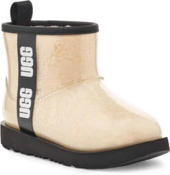 UGG Big Kids Classic Clear Mini II 12 UGG Big Kids Classic Clear Mini II -Ugg ugg kids classic clear mini 2 natural black 1112386k nblc 70299.1656432983