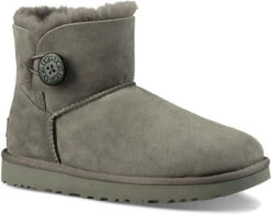 UGG Women's Mini Bailey Button II 9 UGG Women's Mini Bailey Button II -Ugg ugg mini bailey button ii grey 1016422 grey 92049.1631549679