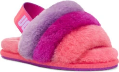 UGG Toddlers Fluff Yeah Slide 16 UGG Toddlers Fluff Yeah Slide -Ugg ugg toddlers fluff yeah slide pink purple rainbow 1120073t pprb 95299.1651776272
